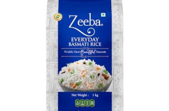 Zeeba Everyday Basmati Rice 5 Kg, Perfect For Everyday Cooking (Cooked Length Upto 14Mm*)