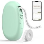 Supvan E10 Bluetooth Label Maker Machine With Tape, Continuous Waterproof Label, Versatile App With 35 Fonts And 1K+ Icons, Inkless Labeler For Home, Kitchen, School, Office Organization, Green