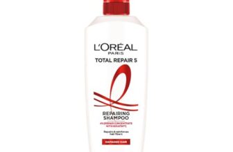L’Oreal Paris Shampoo, For Damaged And Weak Hair, With Pro-Keratin + Ceramide, Total Repair 5, 650 Ml
