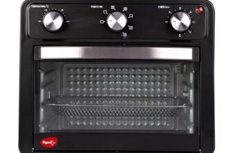 Pigeon By Stovekraft Air Fryer Oven 25L | 2-In-1 Appliance (Otg + Airfryer) | 1400 Watts | Air Fry, Bake, Broil, Toast, Defrost (Black) | Without Rotisserie