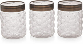 Master Cook Plastic Utility Container  – 600 Ml(Pack Of 3, Clear)