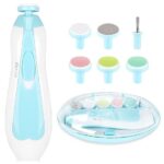 Melvis Electric Baby Nail Trimmer With Led Light | Gentle Nail Cutter & Filer For Newborn 0–6 Months | Adjustable Speed, Multiple Heads, Quiet Baby Grooming Kit