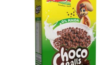 Kwality Choco Balls 375G | No Maida | Made With Whole Wheat | Healthy Food & Breakfast Cereal For Kids | High In Protein & Fiber
