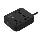Stuffcool Chargecube 65 Mini Extension Board With 65W Gan Fast Charging, 3 Universal Ac Sockets & Dual Usb Ports, Charges Laptops, Iphones, Pixels 50% In 30 Mins, Supports Samsung Sfc 2.0