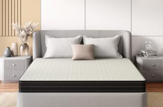 Godrej Interio Mattress Restomagic Dual Comfort 8 Inch King Size Mattress (78 X 72 X 8), 5-Years Warranty, Cream And Dark Grey