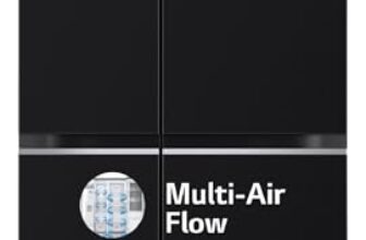 Lg 655 L Frost Free Smart Inverter Double Door Side By Side Refrigerator (Gl-B257Hwby, Western Black, Express Freezing | Multi Air-Flow)