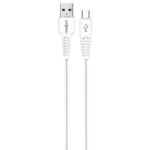 Frontech 12W / 2.4A Fast Charging 1M Pvc Usb To Type-C Data Cable For Smartphones, Tablets, Laptops & Other Micro Usb Type-C Devices, Charging And Data Sync (1024 – White)
