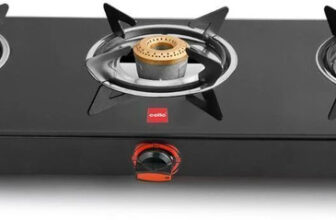 Cello Trion 3 Burner Glass Manual Gas Stove(3 Burners)