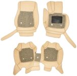 Woschmann – Beige Luxury 7D Car Foot Mats Car Floor Mats Faux Leather All Weather Waterproof Full Surrounded Anti Slip Foot Carpets For-Bmw X1 2017