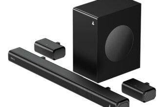 Boat (2025 Aavante Prime 5.1 5000D, Cinematic Dolby Audio, 500W Signature Sound, 5.1-Ch, Multiple Ports, Eq Modes & Remote, Bluetooth Sound Bar, Home Theatre Soundbar Speaker (Premium Black)