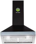 Faber 60 Cm 1095 M³/Hr Pyramid Kitchen Chimney (Hood Topaz Smart 3D T2S2 Bk Tc Ltw 60, Baffle Filter, Touch Control, Black)