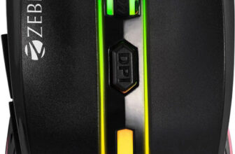 Zebronics Sniper Wired Ambidextrous Optical  Gaming Mouse High Precision Gaming Mouse, 2400Dpi, 6 Buttons, Rgb Light, Weight Plug & Play(Usb 3.0, Black)