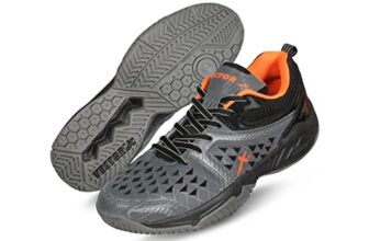 Vector X Cs-2500 Court Shoes For Men (Grey-Black-Orange)