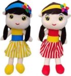 Mgp Creation Soft Plush Stuffed Dolls For Girls, Set Of 2, 30 Cm, Multicolour