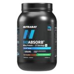 Nutrabay Bioabsorb™ Whey Protein Powder – 1Kg, Dark Chocolate | India’S First Protein With Prodifi™ Blend For Ultra-Fast Absorption | 26G Crossflow Microfiltered Whey/Scoop | 100% Naturally Sweetened