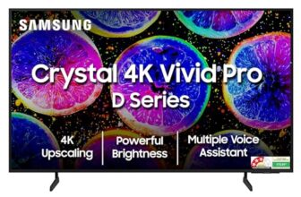 Samsung 138 Cm (55 Inches) D Series Brighter Crystal 4K Vivid Pro Ultra Hd Smart Led Tv Ua55Due77Aklxl (Black)