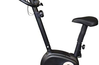 PowerMax Fitness BU-510-AL152 Steel Exercise Upright Bike, Black, Max user weight 100KG