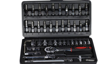 VRAVMO 46 in 1 Pcs Tool Kit & Screwdriver and Socket Set Multi Purpose Combination Tool Case Precision Socket Set Socket Set(Pack of 1)