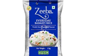 Zeeba Everyday Basmati Rice 5 Kg, Perfect For Everyday Cooking (Cooked Length Upto 14Mm*)