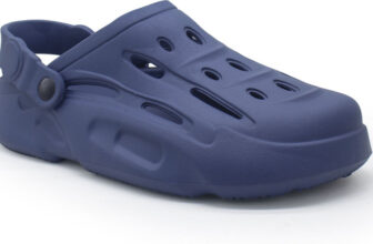 Action Cool 1001 Stylish Comfortable Lightweight Casual Slip On Clogs Men Sandals(Navy , 8)