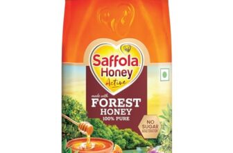 Saffola Honey Active, Made With Sundarban Forest Honey, 100% Pure Honey, No Sugar Adulteration, Natural Immunity Booster, 1Kg