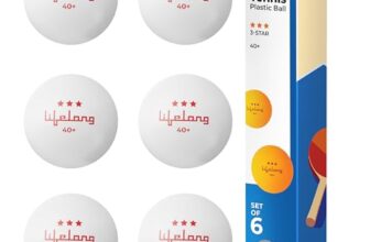 Lifelong Table Tennis Balls | 40Mm 3 Star Abs Plastic | Professional Ping Pong Balls For Kids And Adults | For Training And Practice, Indoor Outdoor Games And Matches | Pack Of 6