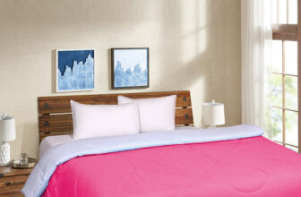 Signature Solid Double Comforter For  Ac Room(Microfiber, Pink)