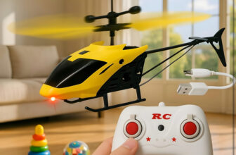 Joymax Rc Gravity Helicopter Toy With Dual Led Lights | Hand Sensor Flying Toy For Kids(Multicolor)
