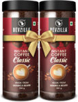 Bevzilla Pack Of 2 Classic Coffee Powder|Hot & Cold Instant Coffee(2 X 200 G)