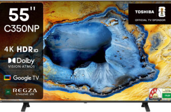 Toshiba C350Np 139 Cm (55 Inch) Ultra Hd (4K) Led Smart Google Tv With Dolby Vision Atmos And Regza Engine Zr(55C350Np)