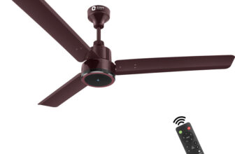 Orient Electric Ujala Prime Bldc With Remote Bee Star Rated With 3 Year Warranty Bldc Motor With Remote 1200 Mm Ceiling Fan(5 Star | Brown | Pack Of 1)