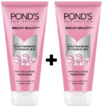 Pond’S Bright Beauty Combo, Pack Of 2, Spotless Glow With Vitamin B3 Face Wash(400 G)