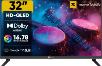 realme TechLife 80 cm (32 inch) QLED HD Ready Smart Google TV 2025 Edition(32HDGQRDDAQ)