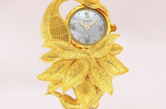 Titan Titan Raga X Masaba Mop Dial Golden Metalstrap Analog Watch  – For Women