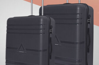 Aristocrat Airstop 2 (Small 53Cm | Medium 63Cm) – Trolley Bag Cabin & Check-In Set 4 Wheels – 25 Inch