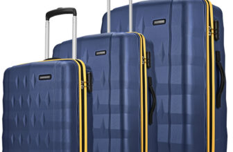 Aristocrat Comet Set Of 3 Trolley 56, 66, & 76Cm, Small+Medium+Large Hard Luggage, 8-Wheel Cabin & Check-In Set 8 Wheels – 30 Inch