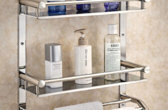 Citrine By Citrine Rectangle Wall Mount Silver Towel Holder(Stainless Steel)