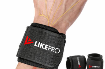 Likepro Wrist Support Band For Men & Women | Gym Wrist Wrap | Adjustable Strap Pack Of 2 Wrist Support(Black)