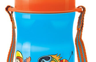 Milton Kool Buddy 400 400 Ml Plastic Bottle(Pack Of 1, Blue, Red)