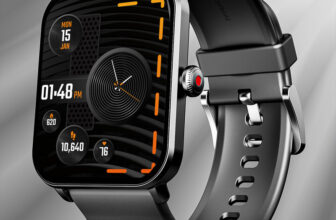 Boat Wave Fury With 1.83” Hd Display, Bluetooth Calling & Functional Crown Smartwatch(Active Black Strap, Free Size)