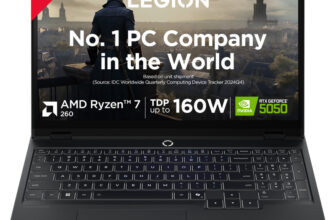 Lenovo Legion 5 2025 Amd Ryzen 7 Octa Core 260 – (16 Gb/1 Tb Ssd/Windows 11 Home/8 Gb Graphics/Nvidia Geforce Rtx 5050/165 Hz) Legion 5 15Ahp10 Gaming Laptop(15.6 Inch, Eclipse Black, 2.1 Kg, With Ms Office)