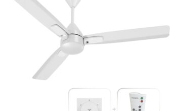 Crompton Caelum With 4 Year Warranty Bldc With Remote And Regulator 1200 Mm Ceiling Fan(5 Star | Silver White | Pack Of 1)