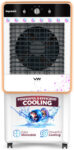 Vw 100 L Desert Air Cooler With Ambient Lights And 3 Side Honeycomb(White, Megabreeze 100)