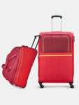 Aristocrat Evolve Large Trolley Bag 79Cm & Delta Duffle Trolley 62Cm For Travel Expandable  Check-In Suitcase 4 Wheels – 34 Inch