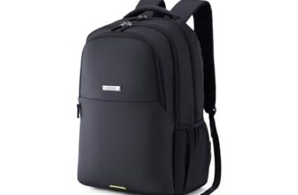 Kamiliant by American Tourister Dissenter Office Laptop Backpack with 15 Inch Laptop Compartment, 33 L Capacity, Ergonomically Designed with Bottle Holder for Men And Women – Black, Polyester