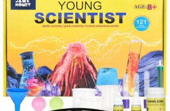 Amazon Brand – Jam & Honey Young Scientist Ultimate Science Kit for Boys and Girls | Over 120 Experiments | STEM Learning | Age 8+ | Birthday Gift | Toy for Kids