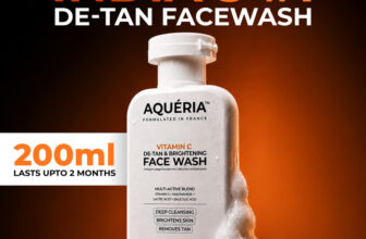 Aqueria Vitamin C De-Tan & Brightening  | Multi Active Cleanser for All Skin Types Face Wash(200 ml)