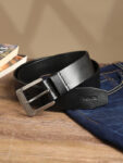 Levi’S Men Casual Black Genuine Leather Belt