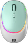 Portronics Toad Iv Ambidextrous Optical Mouse Rechargeable, Connect 3 Devices(Bluetooth, 2.4Ghz Wireless, Blue)