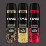 Axe Gold Temptation, Dark Temptation And Intense Deodorant Spray  –  For Men(645 Ml, Pack Of 3)